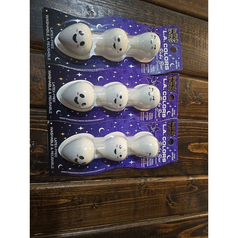 Beautifully Bewitched Baby Boos 👻 L.A Colors‎ Mini Makeup Sponges (3 SETS) NEW